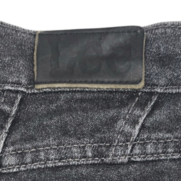 Vintage Lee Tapered High Rise Mom Jeans Black Wash Sz 12 Petite - Picture 7 of 14